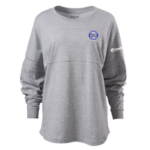 Boxercraft Womens Oxford Grey Heather Pom Pom Jersey Tee-Performance Insulation Contractors