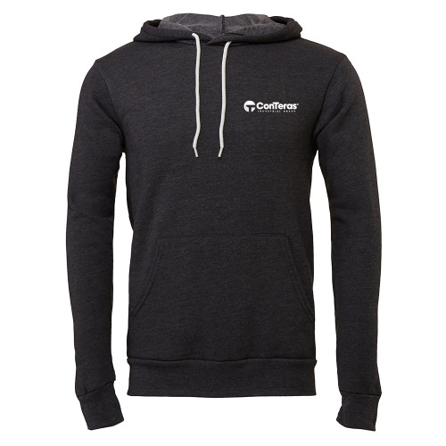 Bella + Canvas Dark Grey Heather Fleece Hood-ConTeras Industrial Group