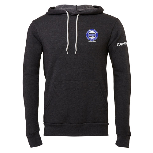 Bella + Canvas Dark Grey Heather Fleece Hood-Performance Insulation Contractors