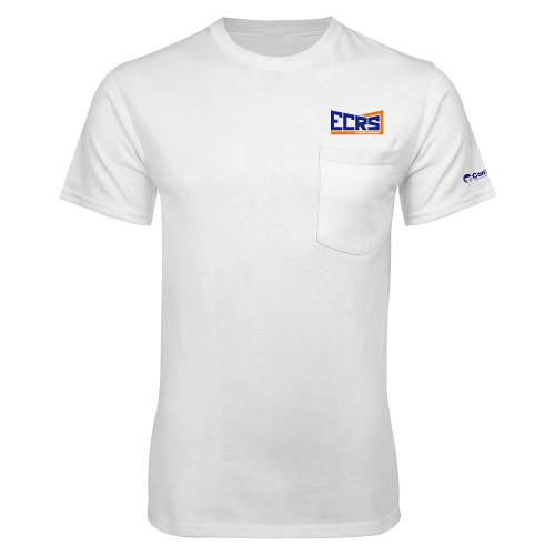 White T Shirt w/Pocket-ECRS