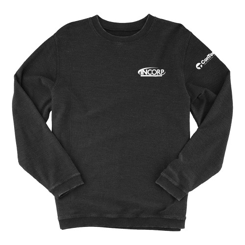 Boxercraft Womens Black Corded Crew-Incorp