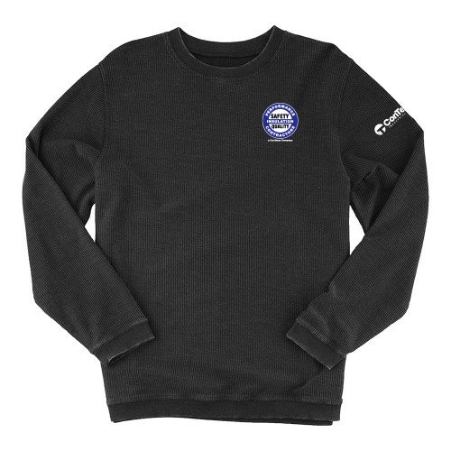 Boxercraft Womens Black Corded Crew-Performance Insulation Contractors