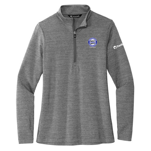 TravisMathew Womens Grey Crestview 1/4 Zip-Performance Insulation Contractors