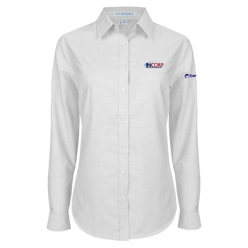 Womens White Oxford Shirt-Incorp