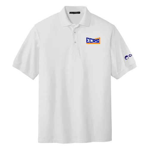 White Silk Touch Polo-ECRS
