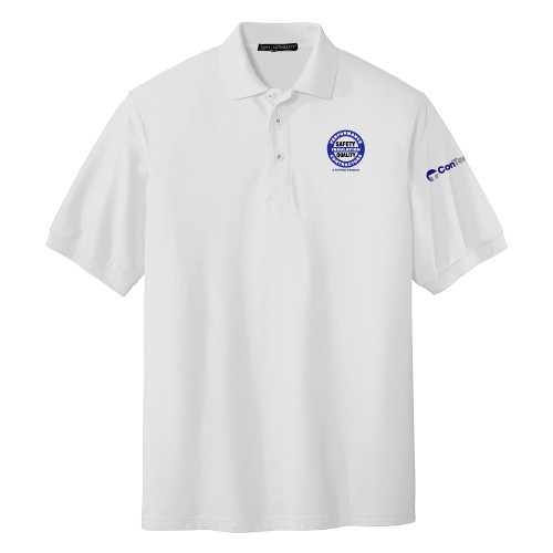 White Silk Touch Polo-Performance Insulation Contractors