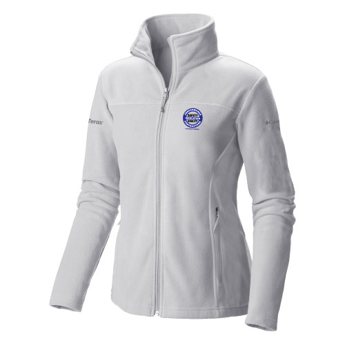 Columbia Womens Full Zip White Fleece Jacket-Performance Insulation Contractors