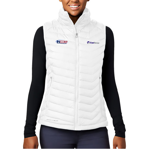 Columbia Womens White Powder Lite Vest-Incorp