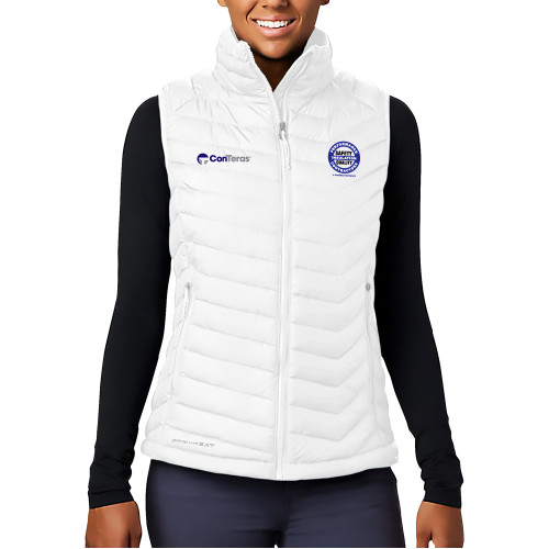 Columbia Womens White Powder Lite Vest-Performance Insulation Contractors