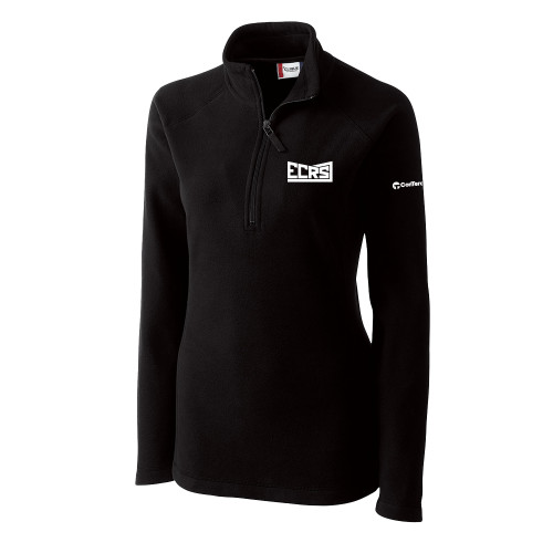 C&B Womens Black Clique Summit Performance Fleece Half Zip-ECRS