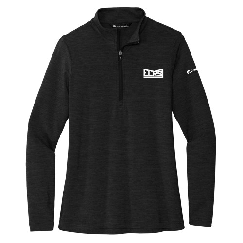 TravisMathew Womens Black Crestview 1/4 Zip-ECRS