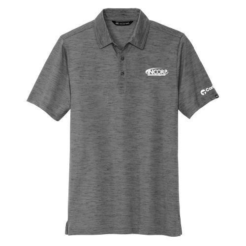 TravisMathew Dark Grey Auckland Slub Polo-Incorp