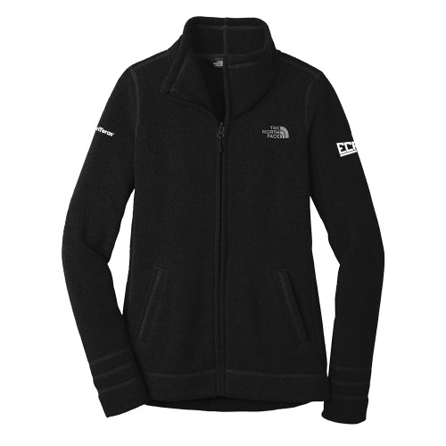 The North Face Womens Black Heather Fleece Jacket-ECRS