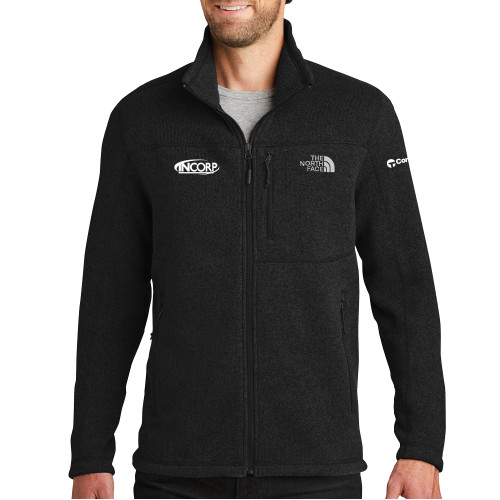 The North Face Black Heather Fleece Jacket-Incorp