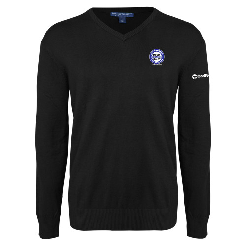 Black VNeck Sweater-Performance Insulation Contractors