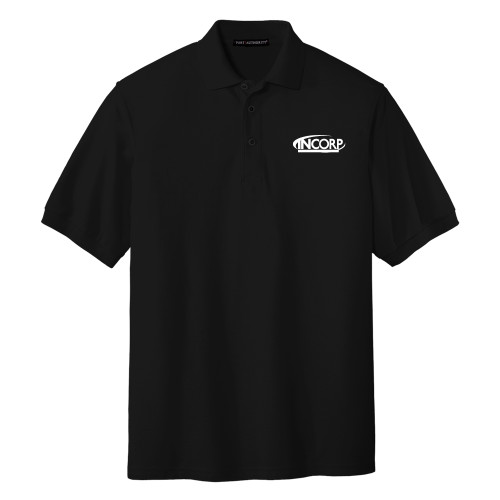 Black Silk Touch Polo-Incorp