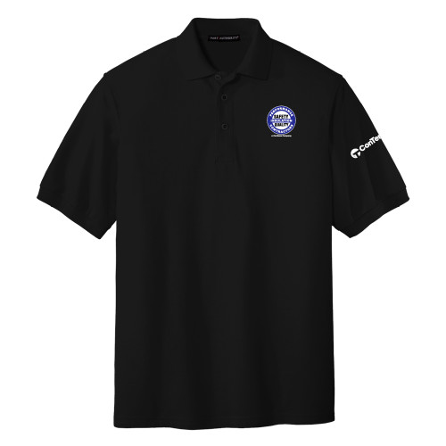 Black Silk Touch Polo-Performance Insulation Contractors