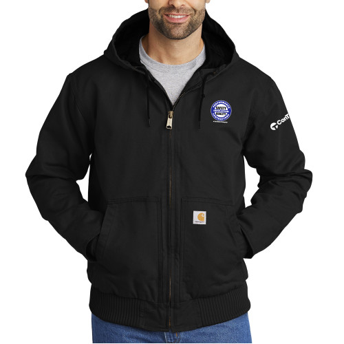 Carhartt Black Washed Duck Active Jacket-Performance Insulation Contractors