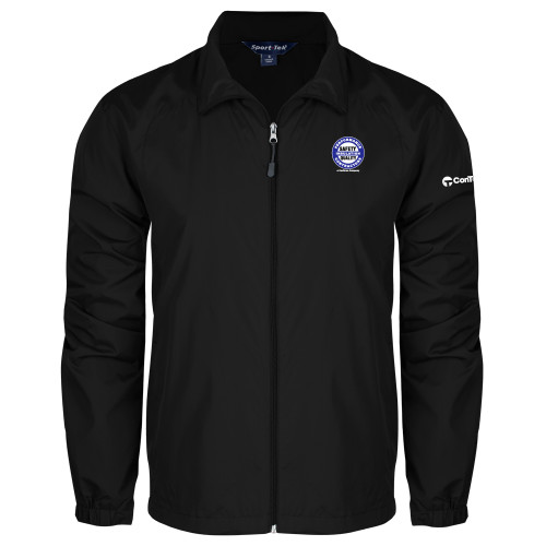 Black Full Zip Wind Jacket-Performance Insulation Contractors