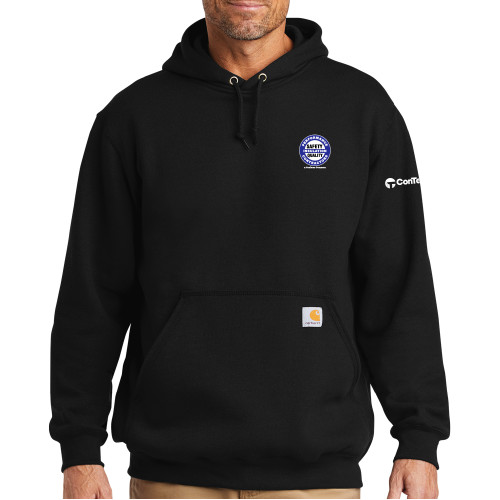 Carhartt Black Midweight Hoodie-Performance Insulation Contractors