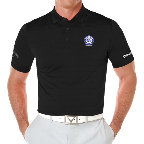Callaway Black Opti Vent Polo-Performance Insulation Contractors