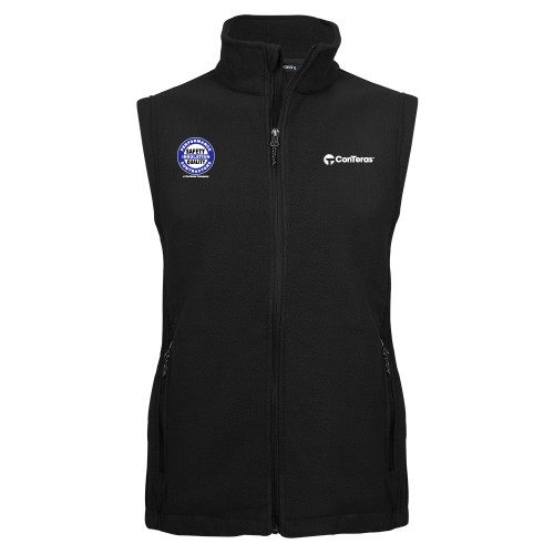 Black Fleece Full Zip Vest-Performance Insulation Contractors