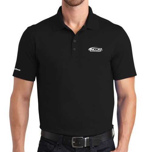 OGIO Black Metro Polo-Incorp