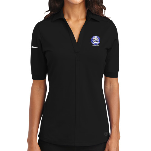 OGIO Womens Black Metro Polo-Performance Insulation Contractors