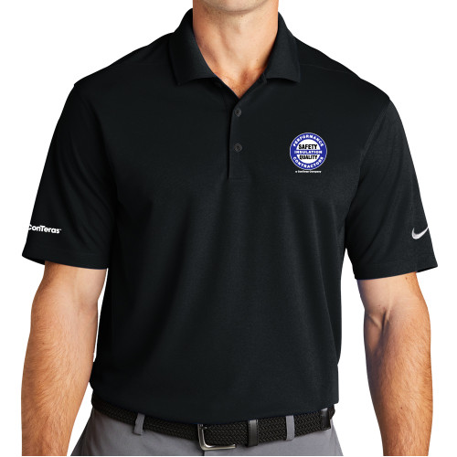Nike Black Dri Fit Micro Pique 2.0 Polo-Performance Insulation Contractors
