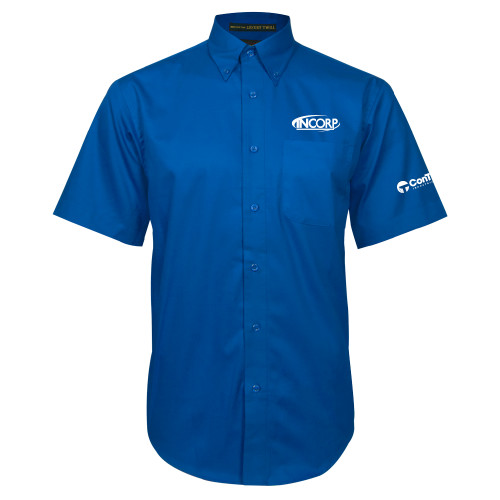 Royal Twill Button Down Short Sleeve-Incorp
