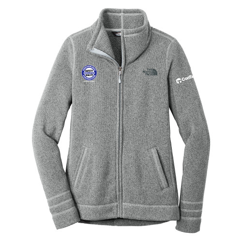 The North Face Womens Grey Heather Fleece Jacket-Performance Insulation Contractors