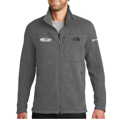 The North Face Grey Heather Fleece Jacket-Incorp