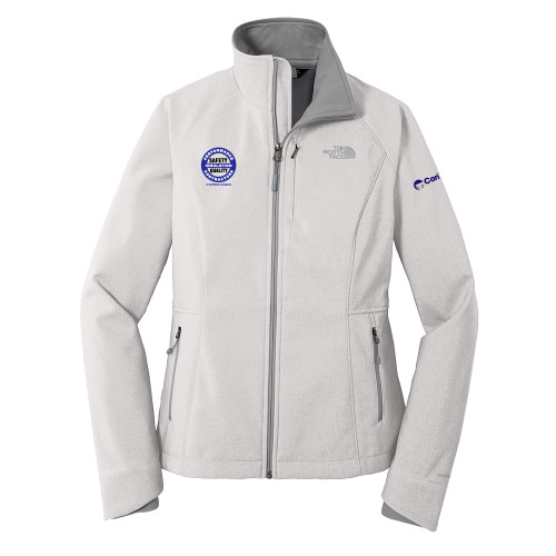 The North Face Womens Light Grey Heather Apex Barrier Softshell Jacket-Performance Insulation Contractors