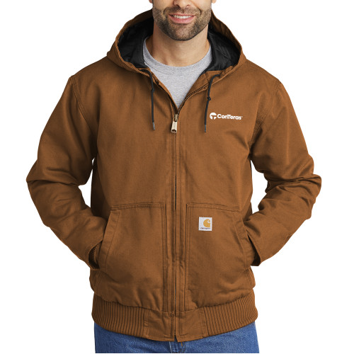 Carhartt Brown Washed Duck Active Jacket-ConTeras Industrial Group