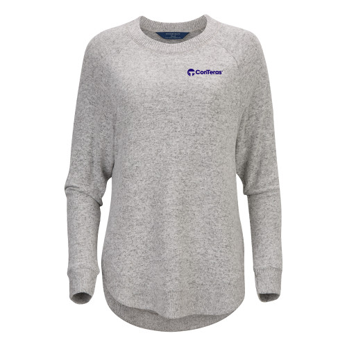 Boxercraft Womens Oxford Grey Heather Cuddle Oversized Crew-ConTeras Industrial Group