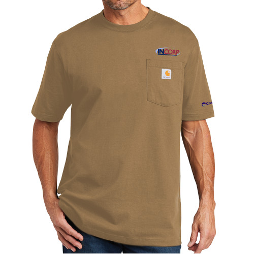 Carhartt Workwear Khaki Pocket T Shirt-Incorp