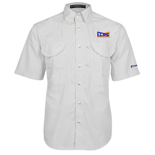 White Fishing Shirt Performance Short Sleeve-ECRS