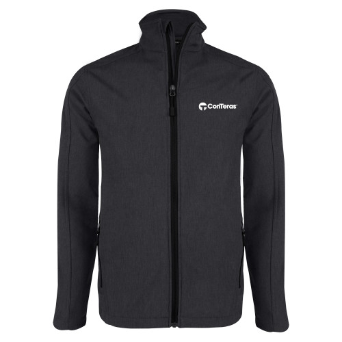 Charcoal Heather Softshell Jacket-ConTeras Industrial Group