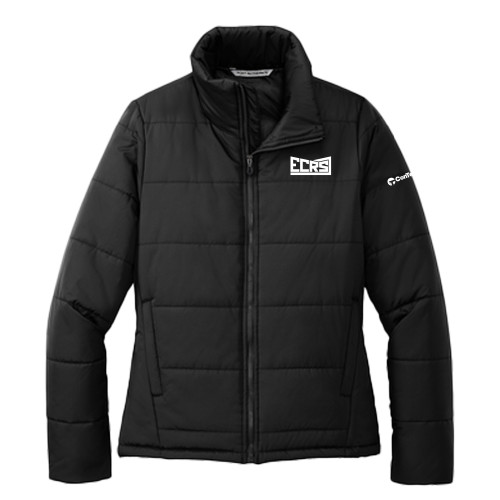 Womens Black Puffer Jacket-ECRS