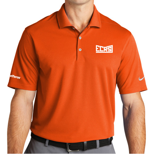 Nike Orange Dri Fit Micro Pique 2.0 Polo-ECRS