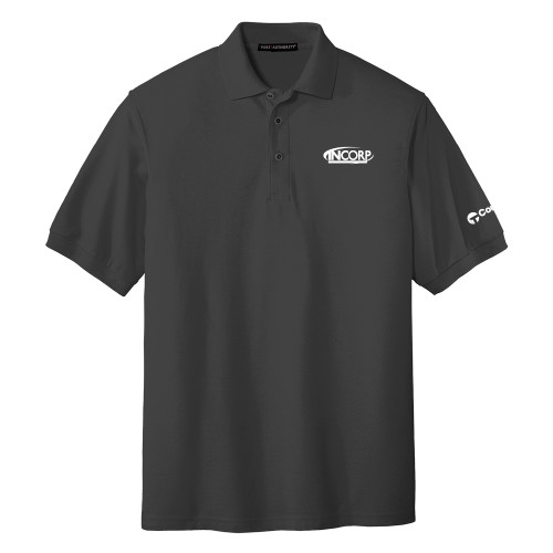Charcoal Silk Touch Polo-Incorp