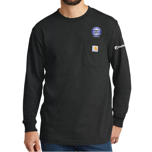 Carhartt Workwear Carbon Heather Long Sleeve Pocket T Shirt-Performance Insulation Contractors
