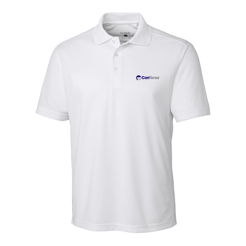 C&B White Clique Ice Pique Polo-ConTeras Industrial Group