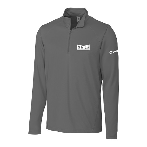 C&B Titan Grey Clique Ice Pique Half Zip-ECRS