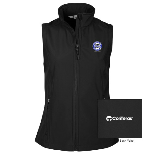 Womens Black Core Softshell Vest-Performance Insulation Contractors