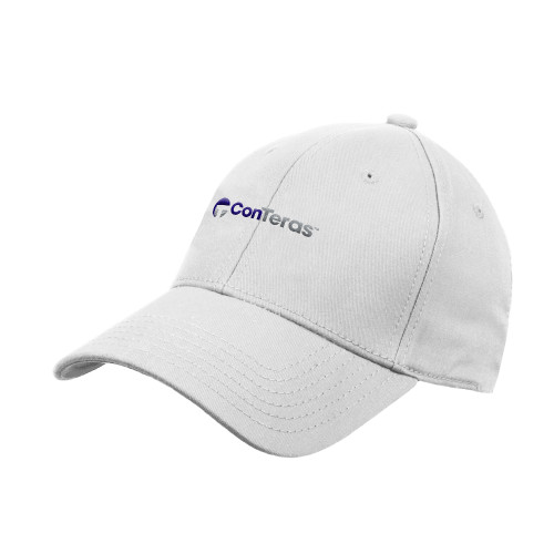 White Structured Adjustable Pro Style Hat-ConTeras Industrial Group