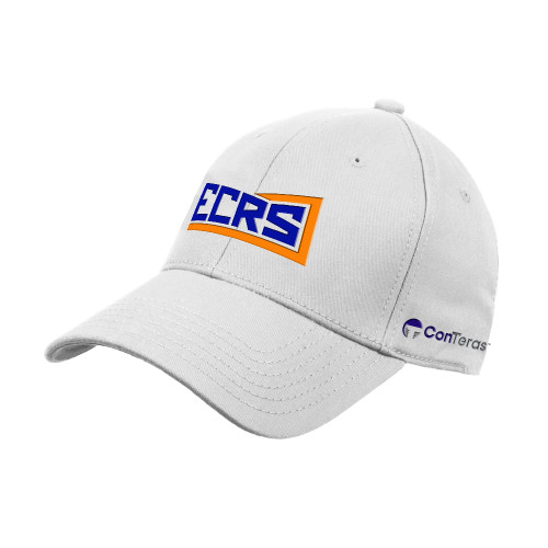 White Structured Adjustable Pro Style Hat-ECRS ConTeras CoBrand
