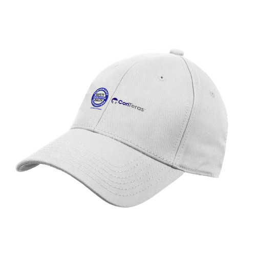 White Structured Adjustable Pro Style Hat-Performance Insulation Contractors ConTeras CoBrand