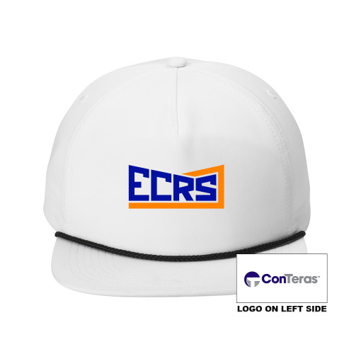 Retro White/Black Rope Cap-ECRS ConTeras CoBrand