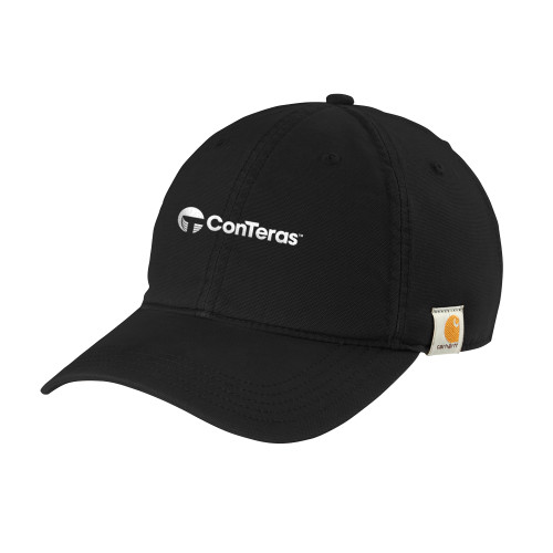Carhartt Black Cotton Adjustable Canvas Hat-ConTeras Industrial Group